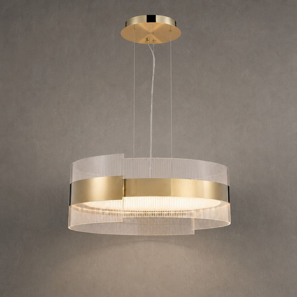 Ribbon Round Modern Chandelier