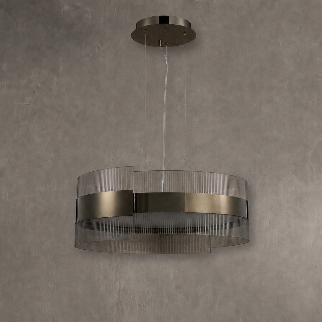 Ribbon Round Modern Chandelier