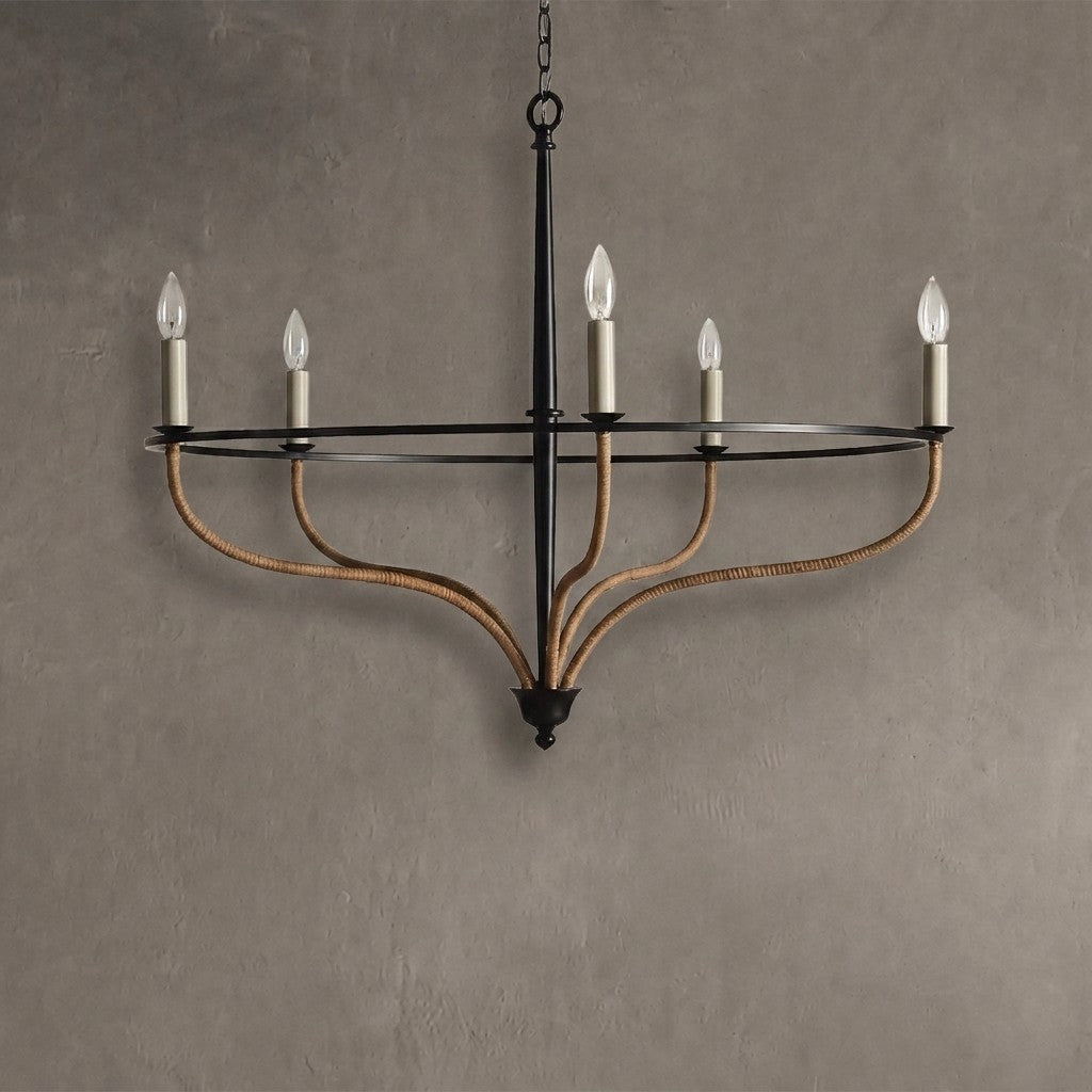 Rosalind Rattan Chandelier