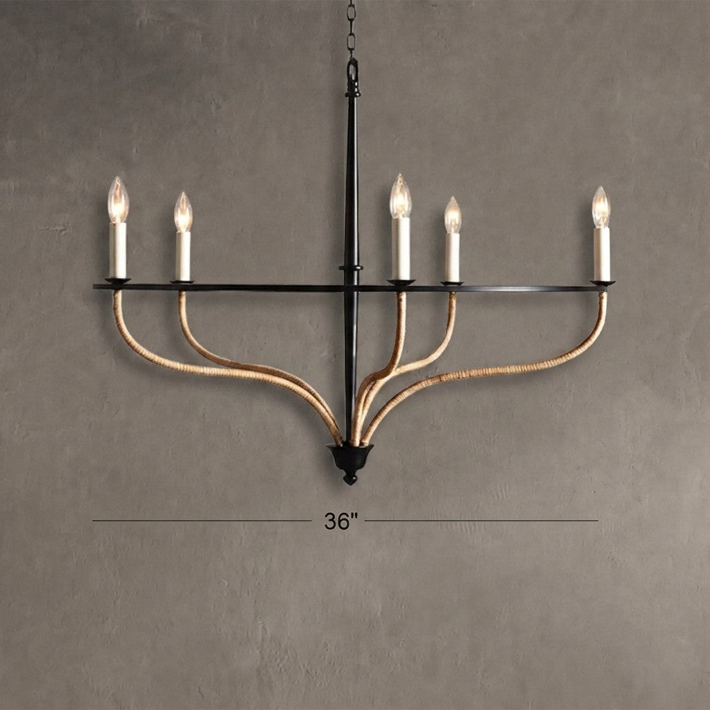 Rosalind Rattan Chandelier