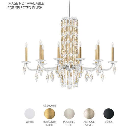 Savona 10 lights Crystal Chandelier 40"