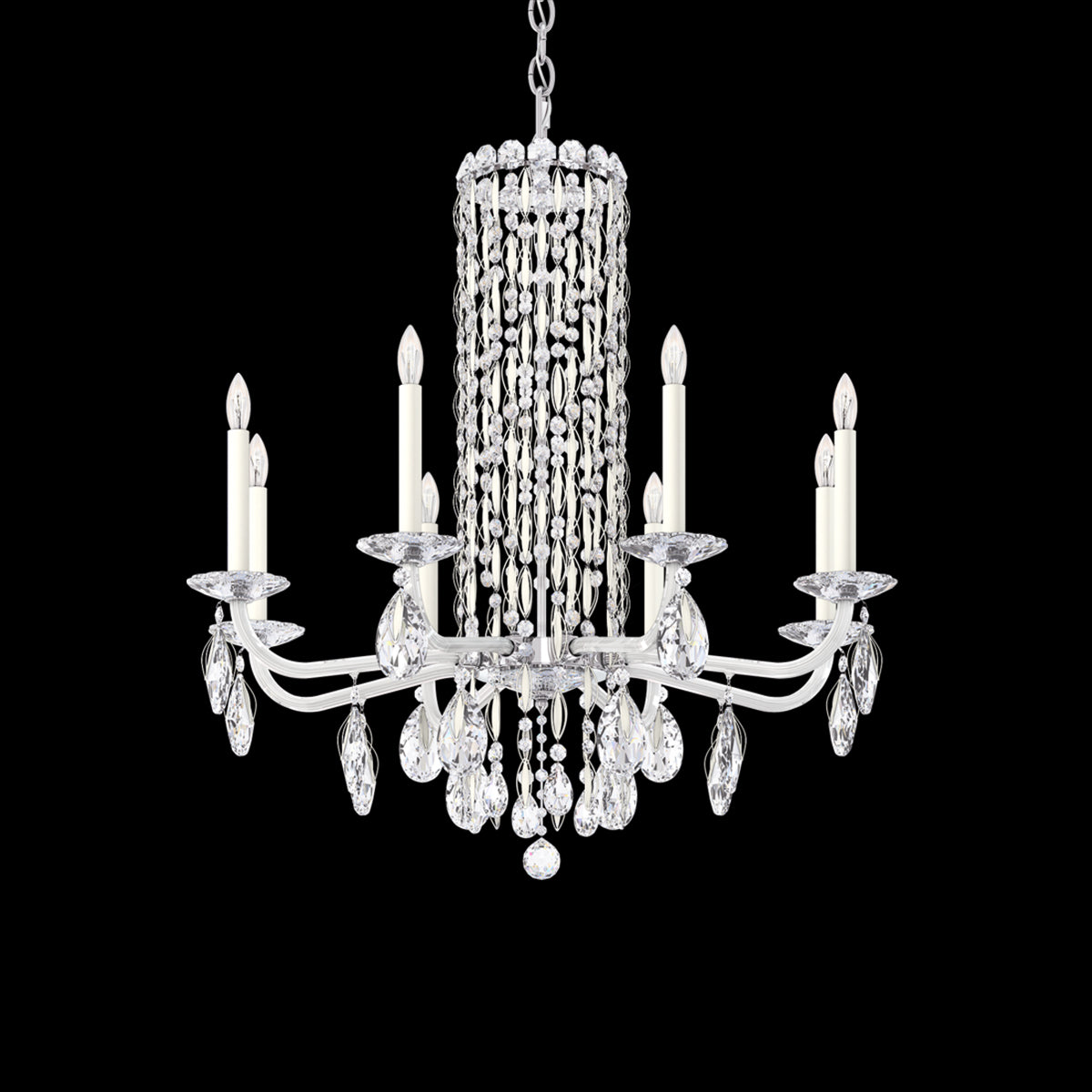 Savona 8-light crystal chandelier 30"
