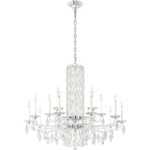Savona Short Column Crystal Chandelier 41"