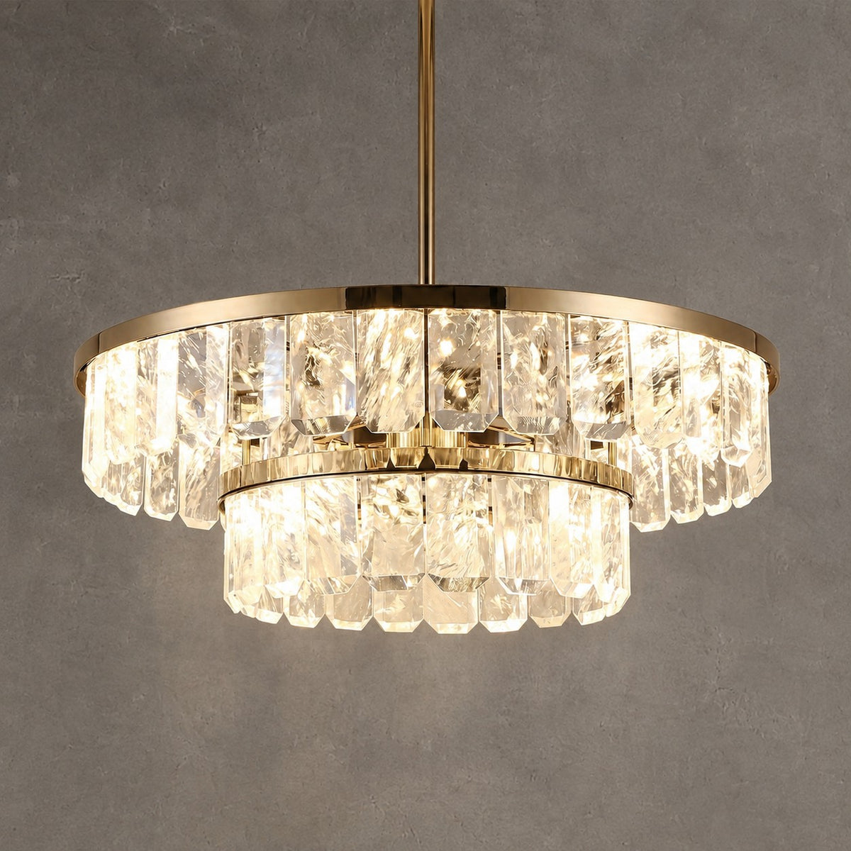 Selene Round Crystal Chandelier
