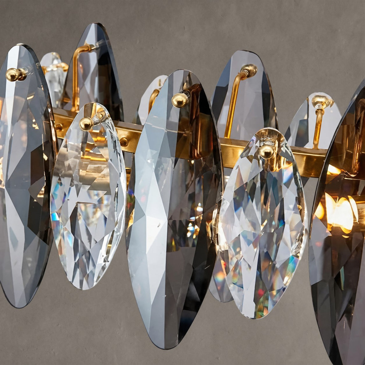Serene Crystal Linear Chandelier L51"