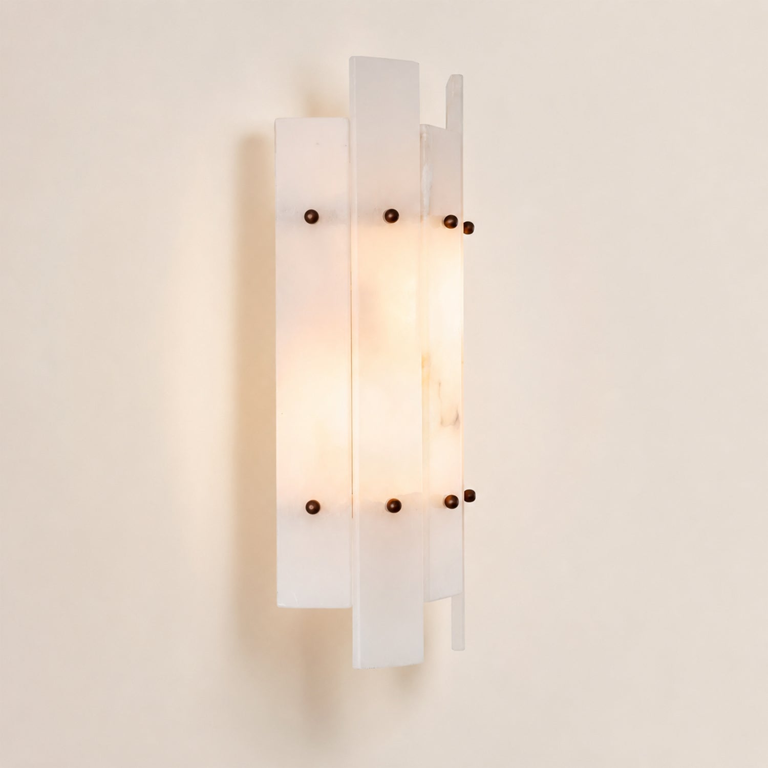 Simona Alabaster Wall Lamp Ruby