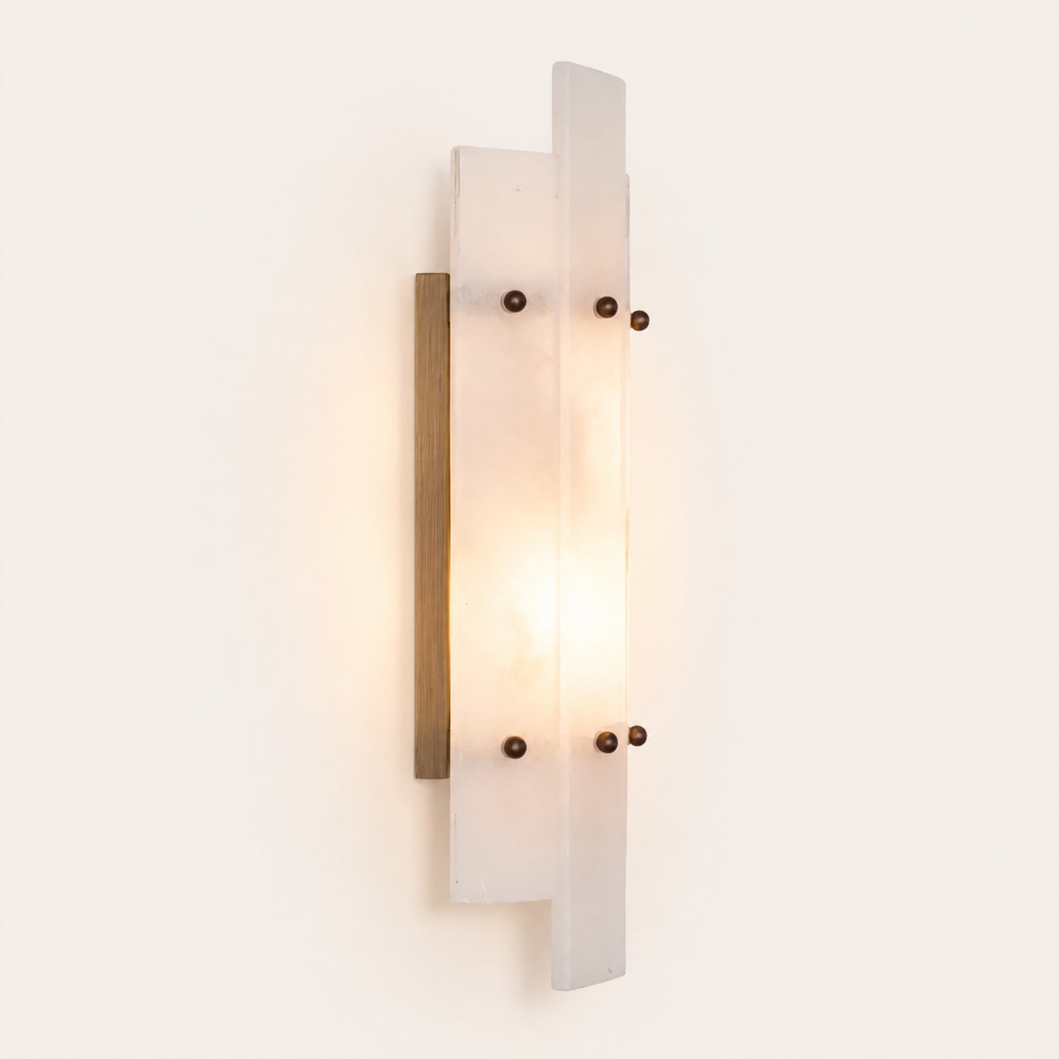 Simona Alabaster Wall Lamp Ruby