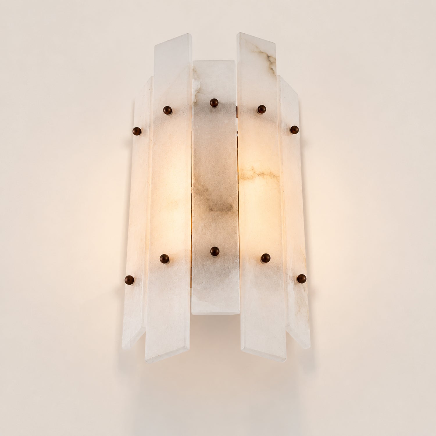 Simona Alabaster Wall Lamp Ruby