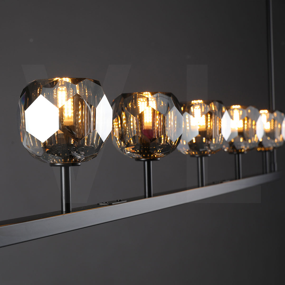 Bolura Crystal Ball Linear Chandelier