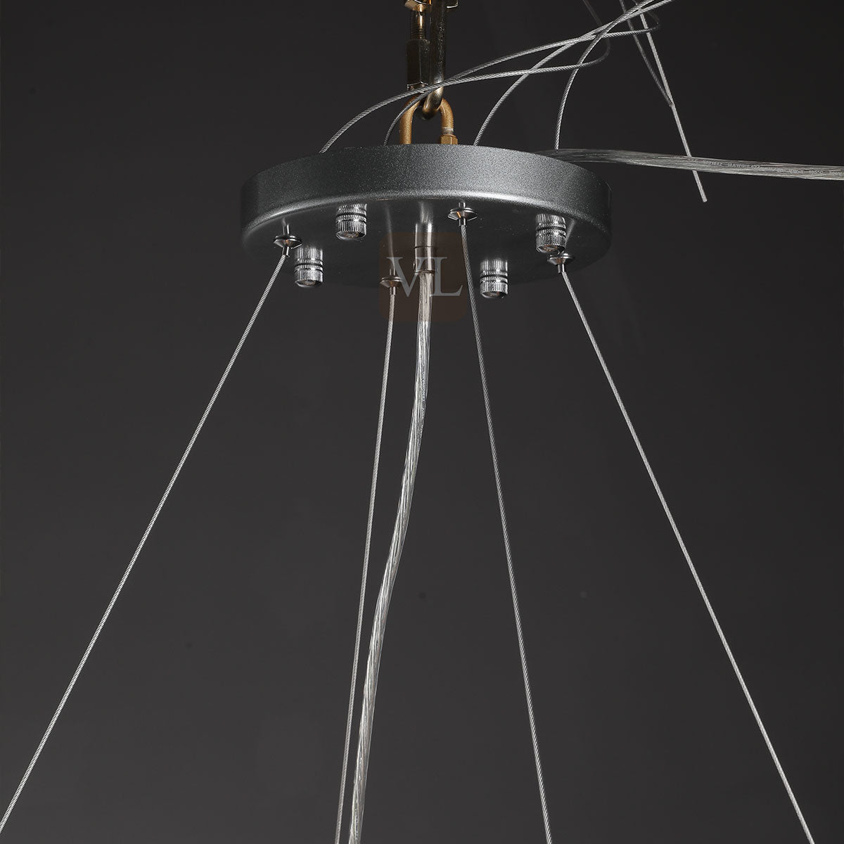 Canelure Crystal Round Chandelier