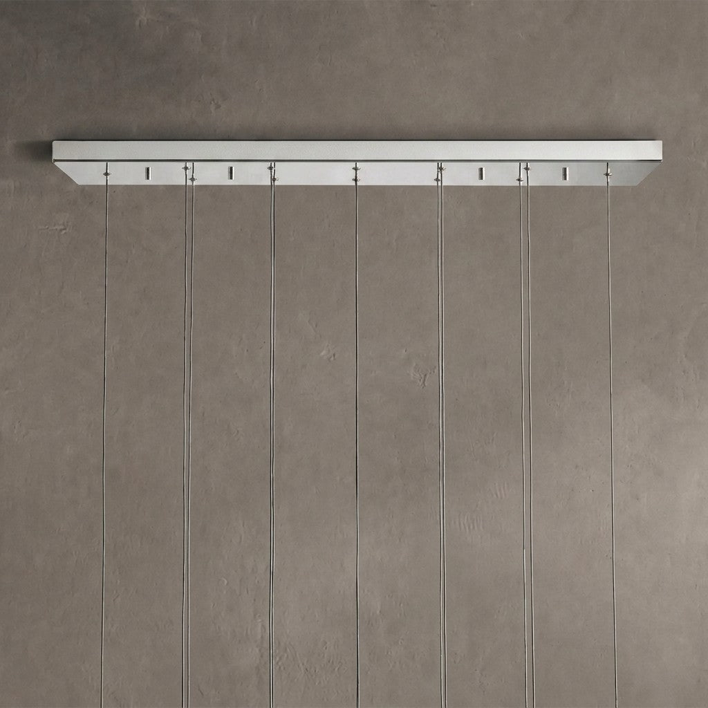 Soltaire Glass Linear Chandelier 36"