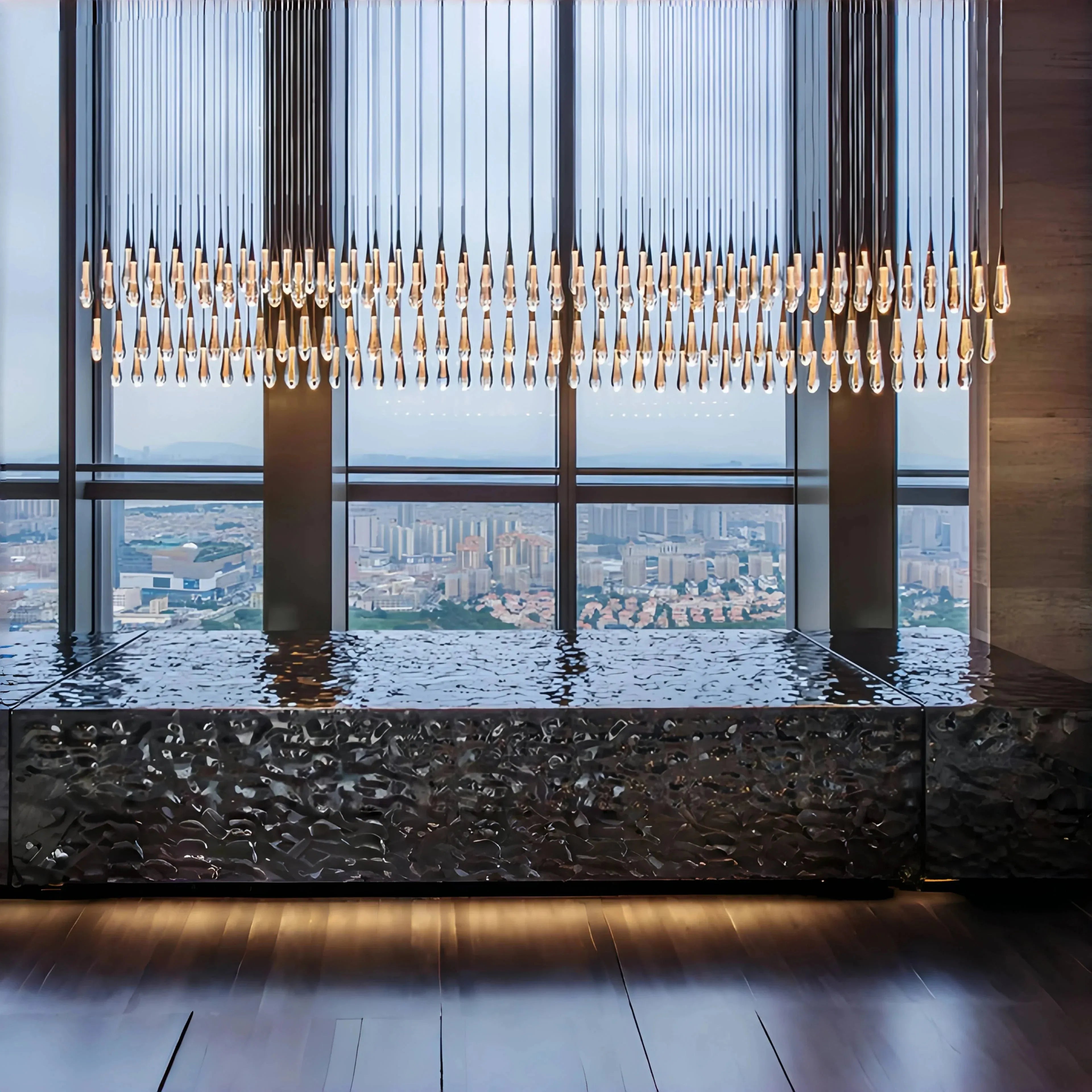 Soltaire Linear Chandelier 37"50"70"87"120"