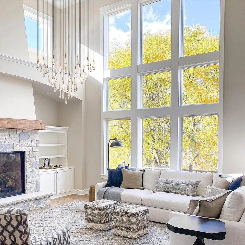 Soltaire round chandelier 36'' for living room/ bedroom