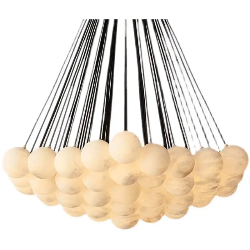 Stella Alabaster Chandelier, 61 Alabaster spheres