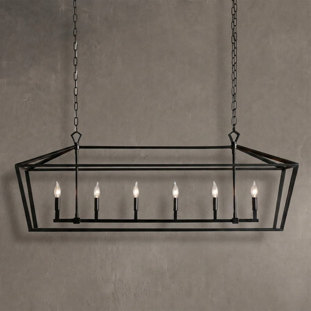 Garniel 54" Rectangular Chandelier