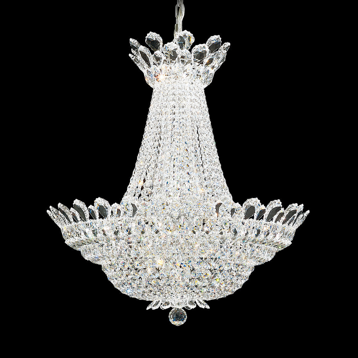 Tiarella Crystal Chandelier 28"