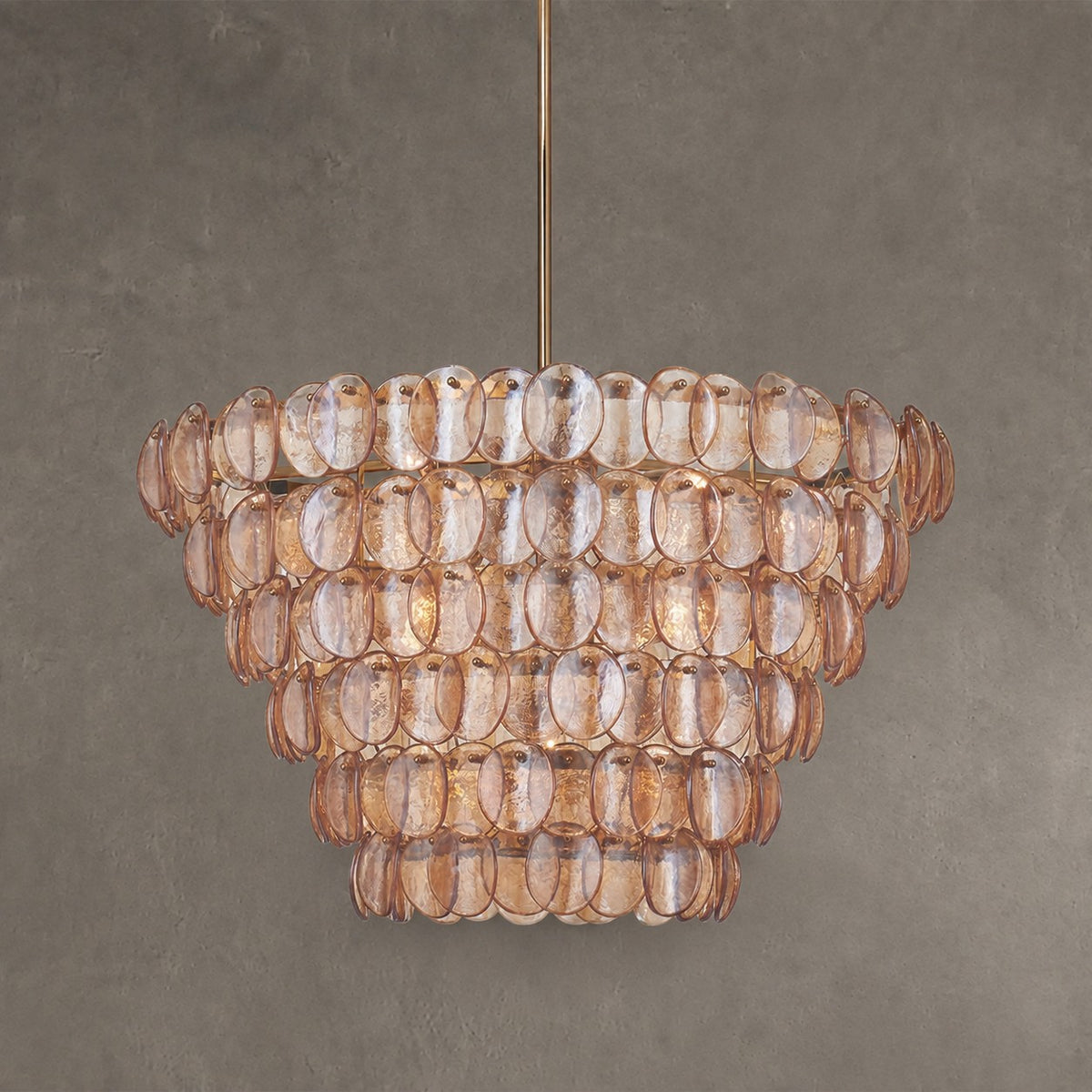 Uroko Fish-Scale Glass Chandelier