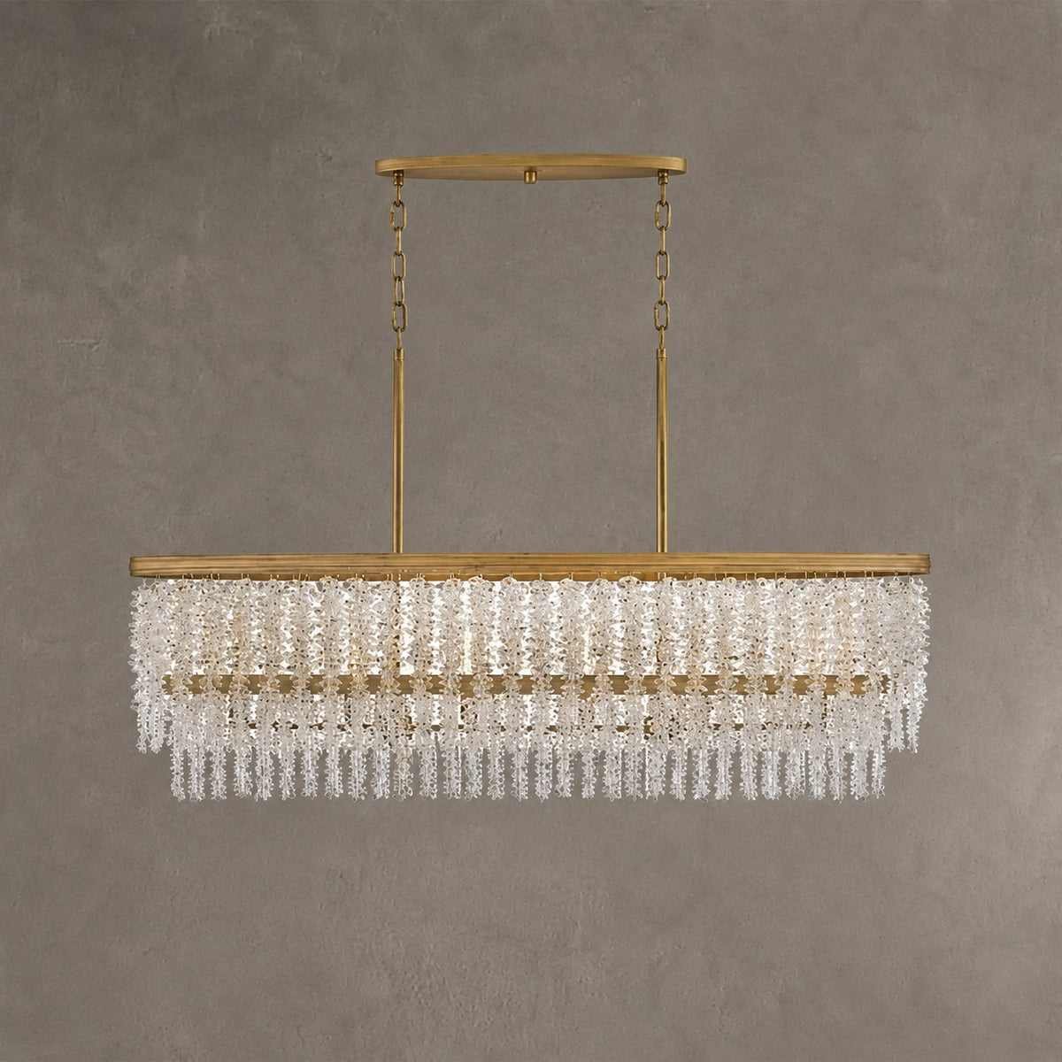 Valley Lamps Vac Crystal Linear Chandelier