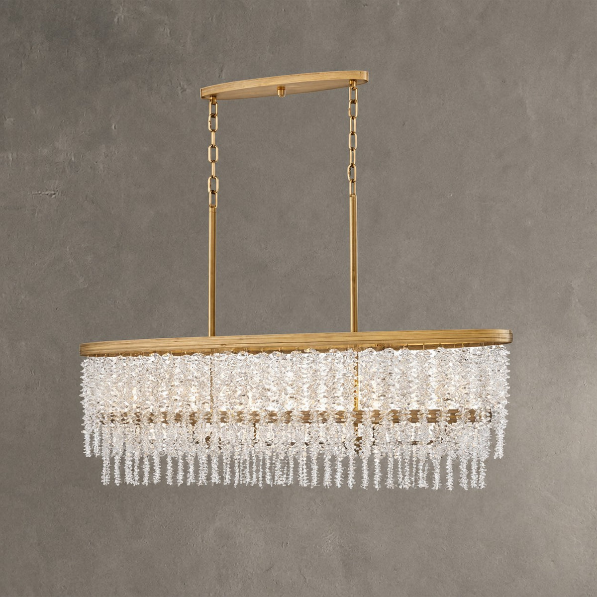 Valley Lamps Vac Crystal Linear Chandelier