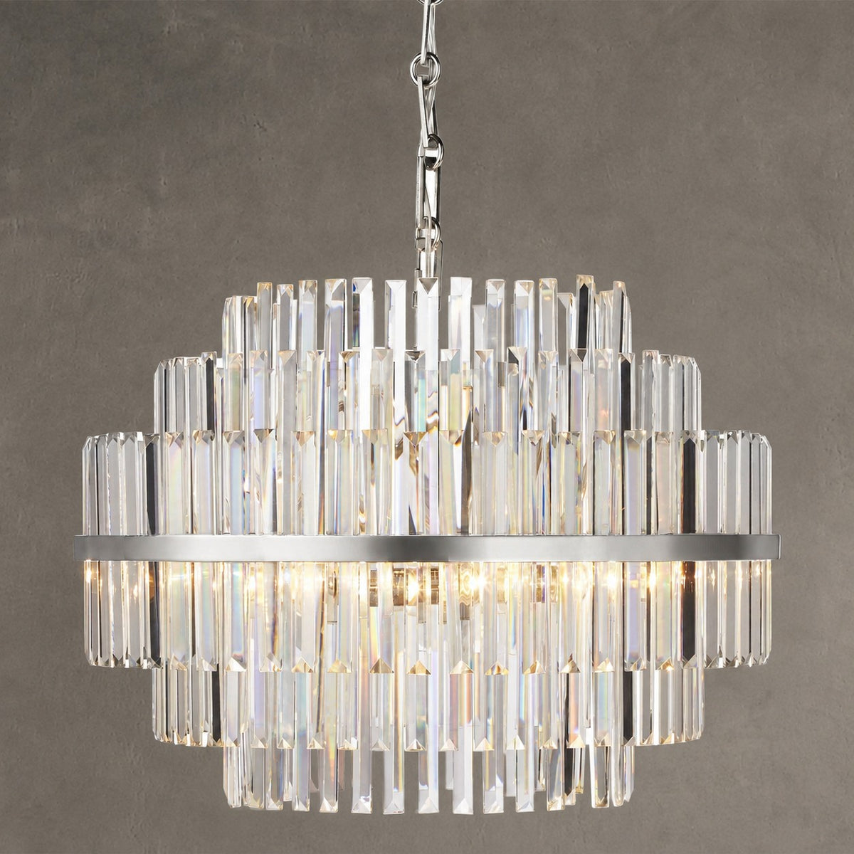 Vienna Round Crystal Chandelier 22"/48"