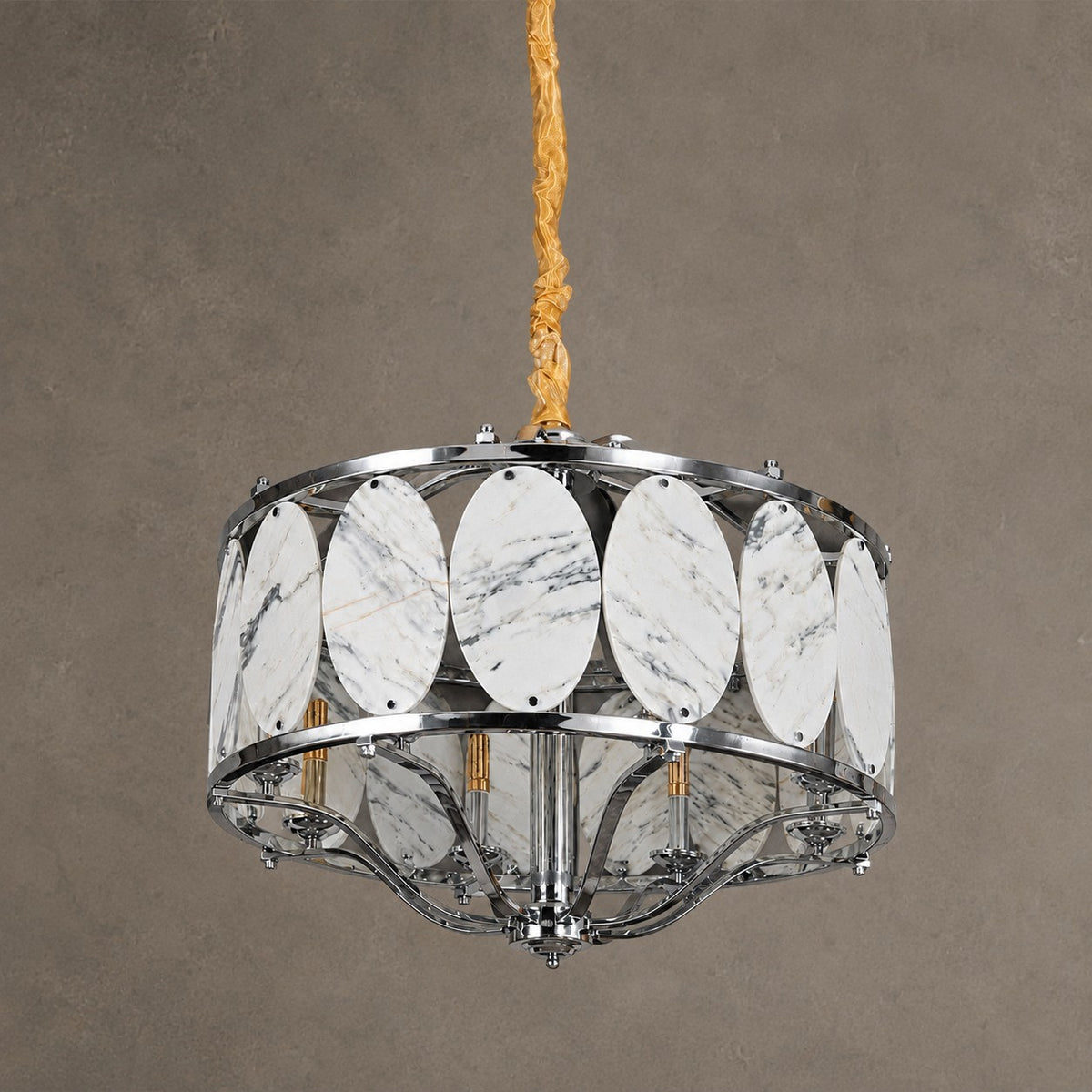 Vintage Lantern Luxury Stone Chandelier