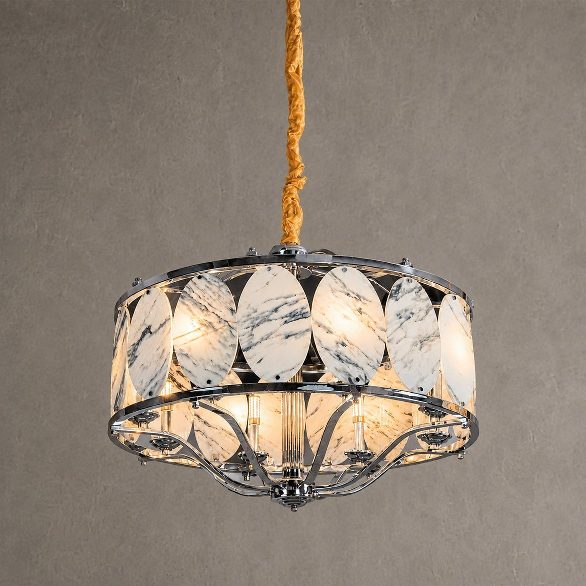 Vintage Lantern Luxury Stone Chandelier