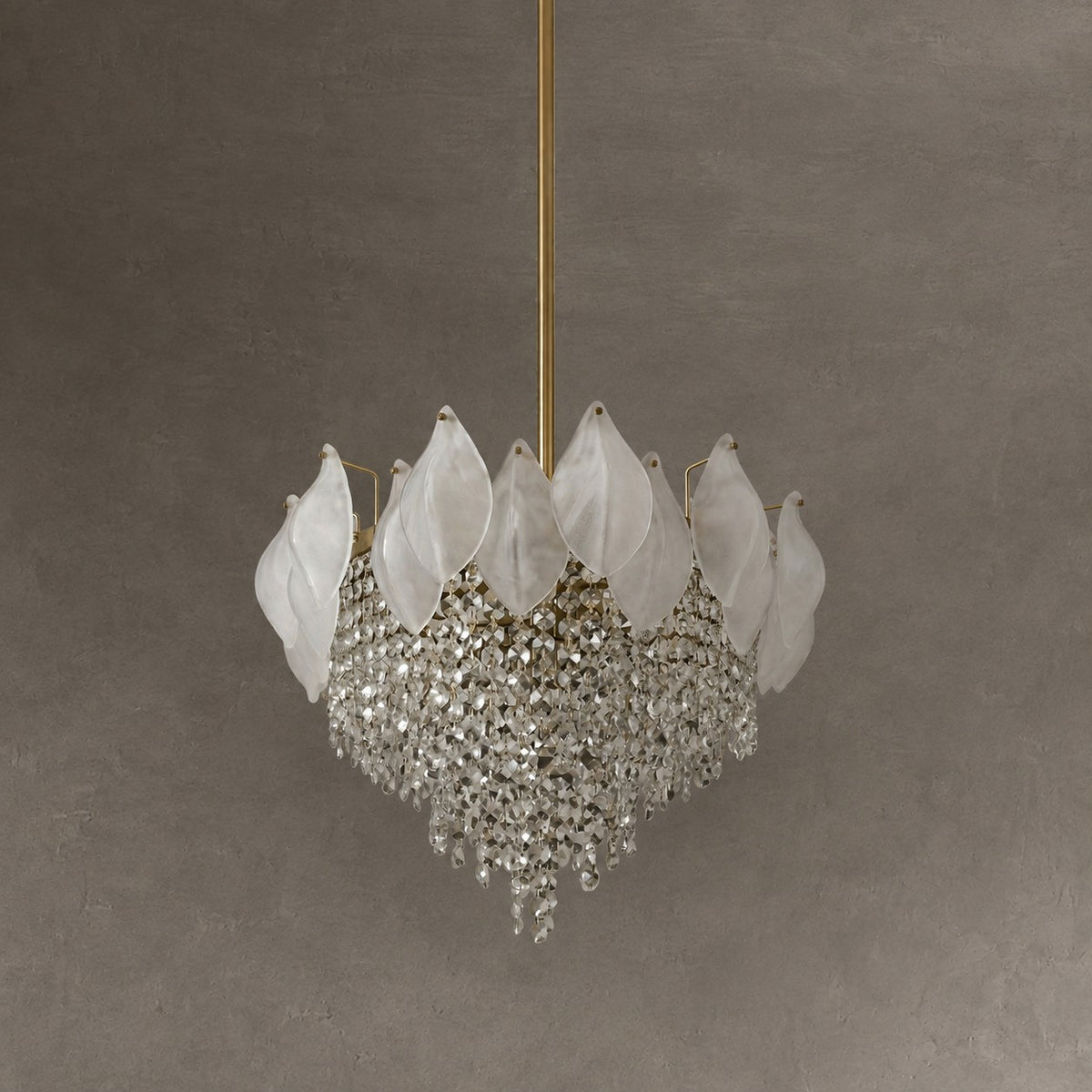 Vivienne Frosted Glass & Crystal Chandelier