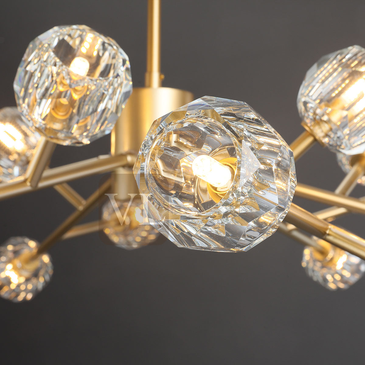 Chandeliers Sample (Bolura Crystal Ball Round Chandelier)