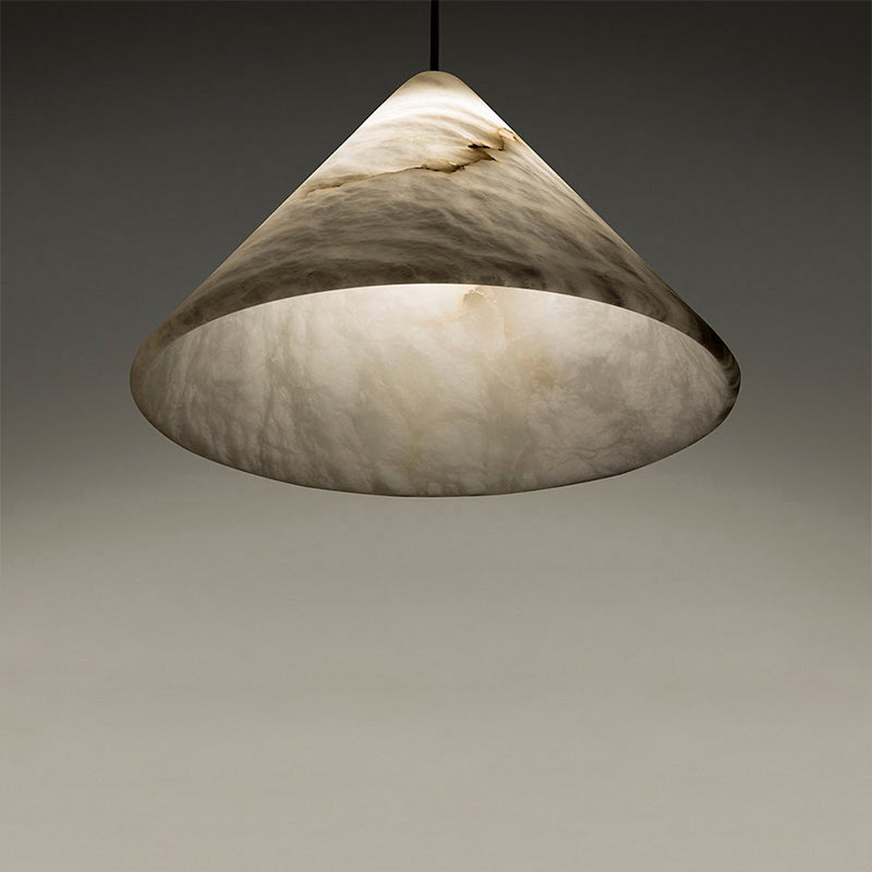Magnolia Modern Alabaster Lamp, Modern Kitchen Island Pendant Light