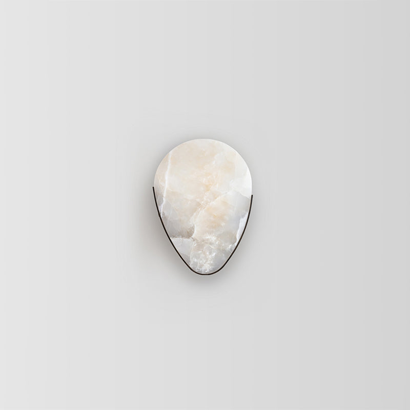 Giselle Contemporary Minimalist Alabaster Wall Sconce for Bedside
