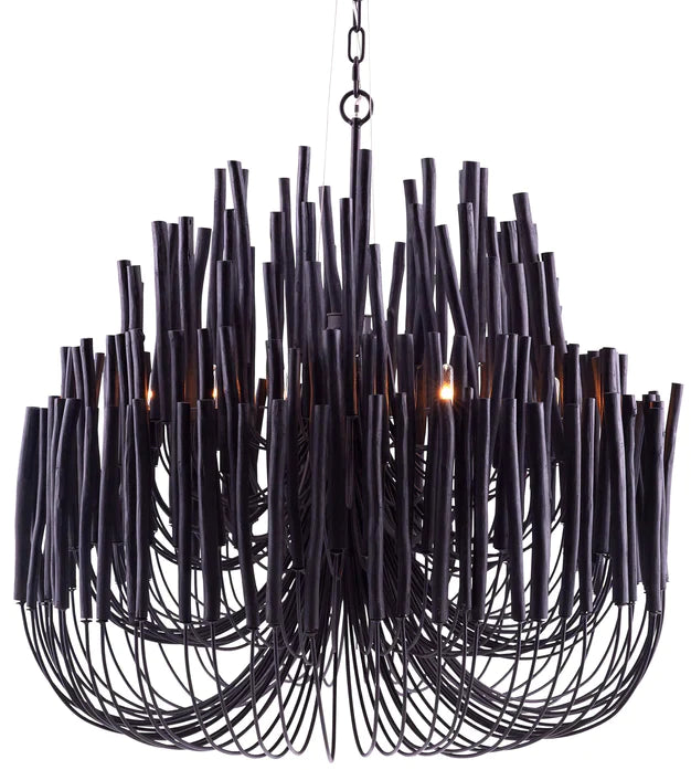 Modern Art Design 5/6-Light Modern Branch Modeling Chandelier in White/Black