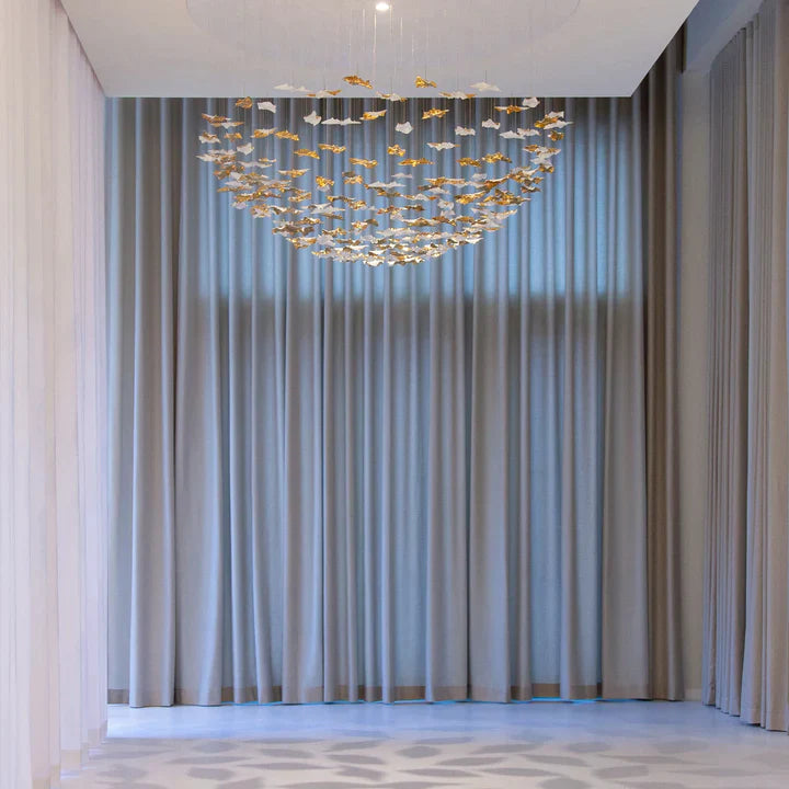 New Postmodern Round/Oval 84/102/170/192 Leaves Art Design Chandelier
