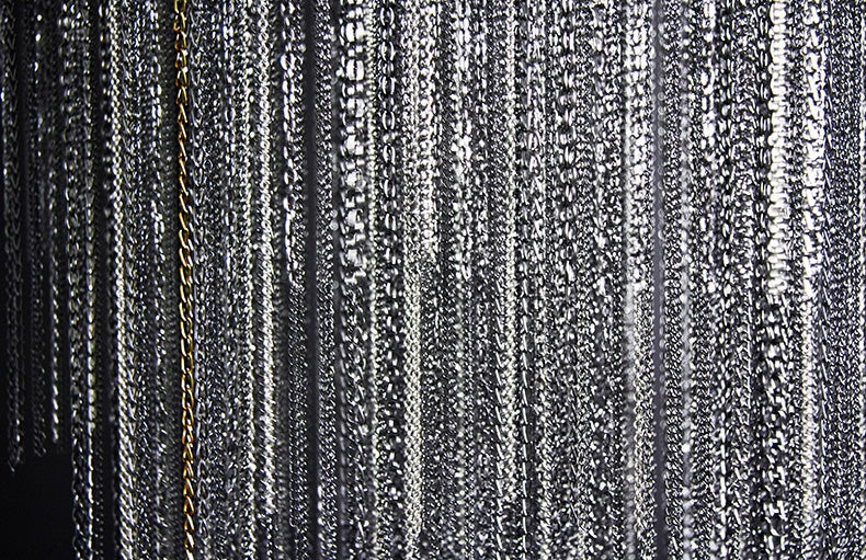 Extra Large Multi-tier Aluminum Tassel Chain Art Chandelier for Villa/Stairs/Foyer/Living Room