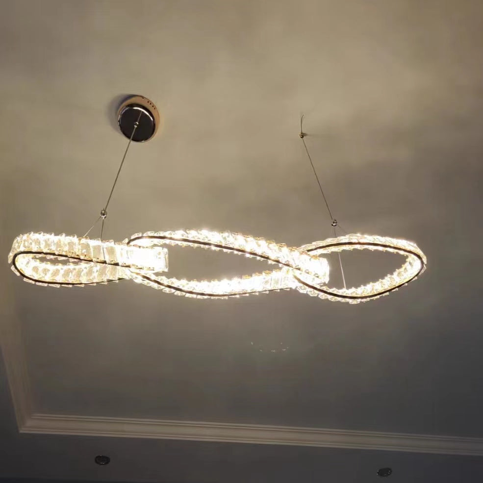 Designer Model Light Luxury Creative Crystal Pendant Chandelier for Dining Room/Kitchen Island