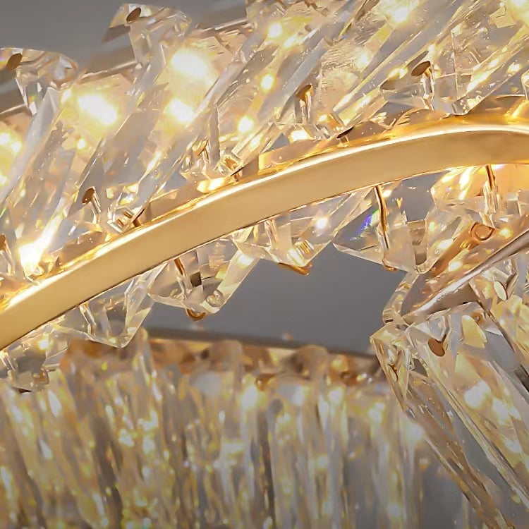 Designer Model Light Luxury Creative Crystal Pendant Chandelier for Dining Room/Kitchen Island