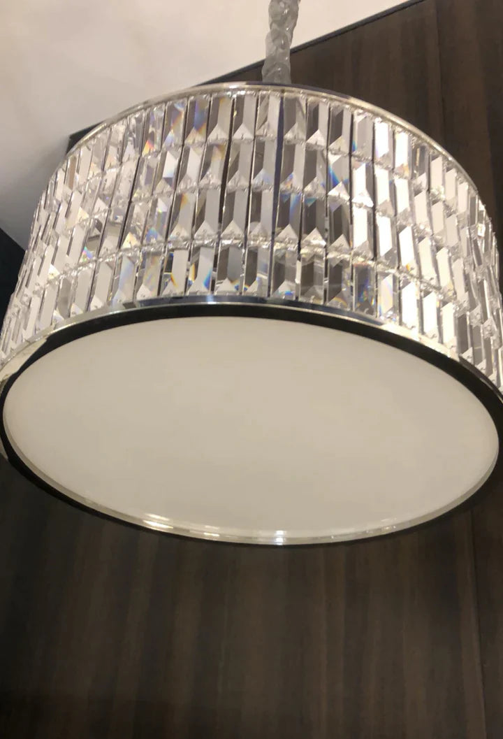 chrome,gold, round, modern, shining, minimalism, drum, chandelier, pendants, living room, dining room, PMMA, stainless steel, LED, China, living room designs/ideas, bedroom