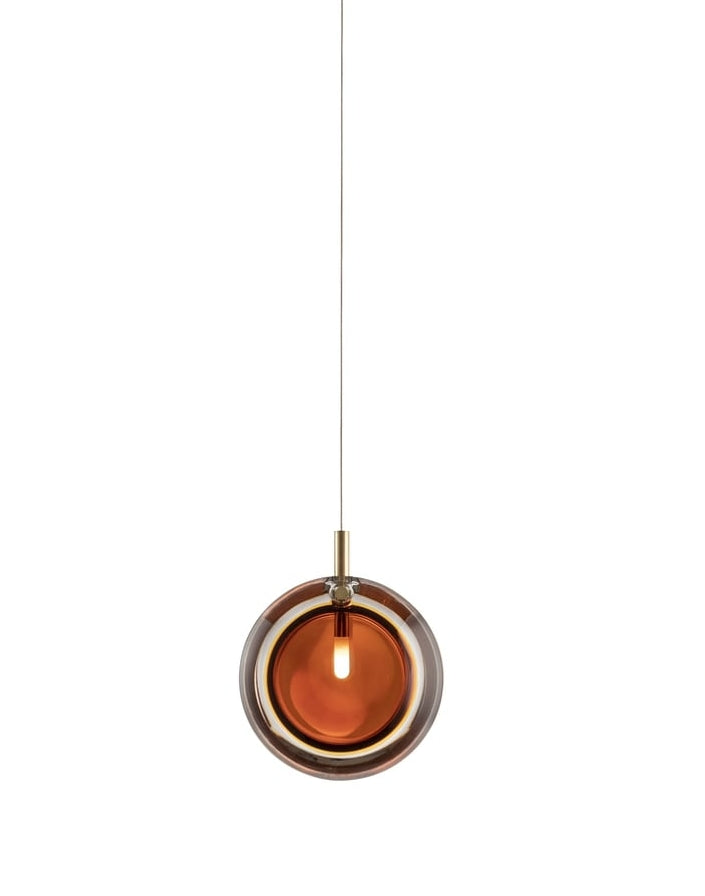 Multi-colored Round Panel Suspension Light Chandelier