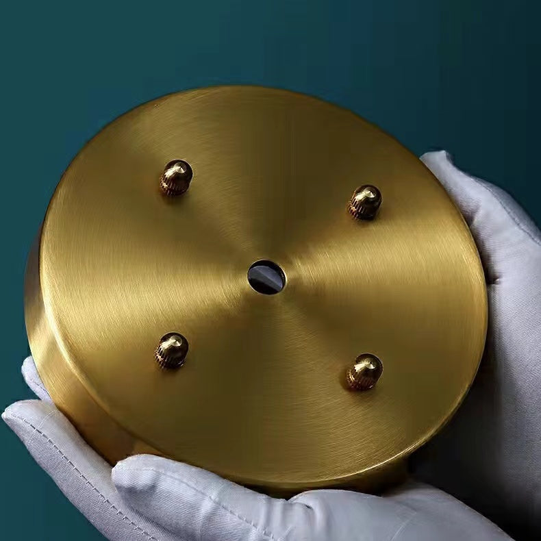 6/8-Lights Clear Globes Glass Modern Arm Chandelier Bronze For Dining Room Or Bedroom