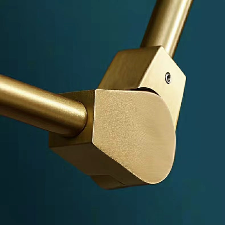 6/8-Lights Clear Globes Glass Modern Arm Chandelier Bronze For Dining Room Or Bedroom