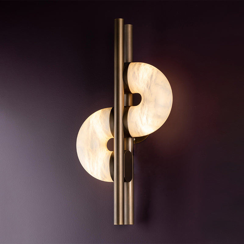 Elodie Alabaster Global Wall Light, Designer Modern Wall Light