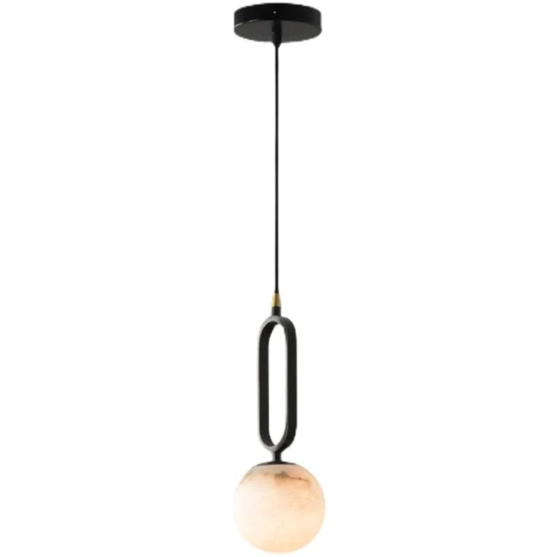 Phoenix Alabaster Sphere Pendant Light, Modern Pendant Lighting