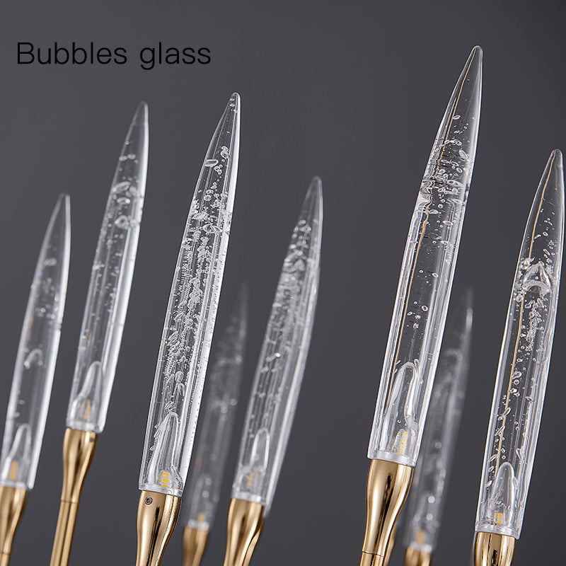 Modern Luxury Brass Glass chandelier