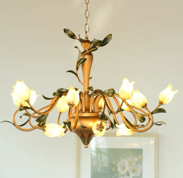 chandelier,chandeliers,vintage,pendant,dining room,living room,iron,rose