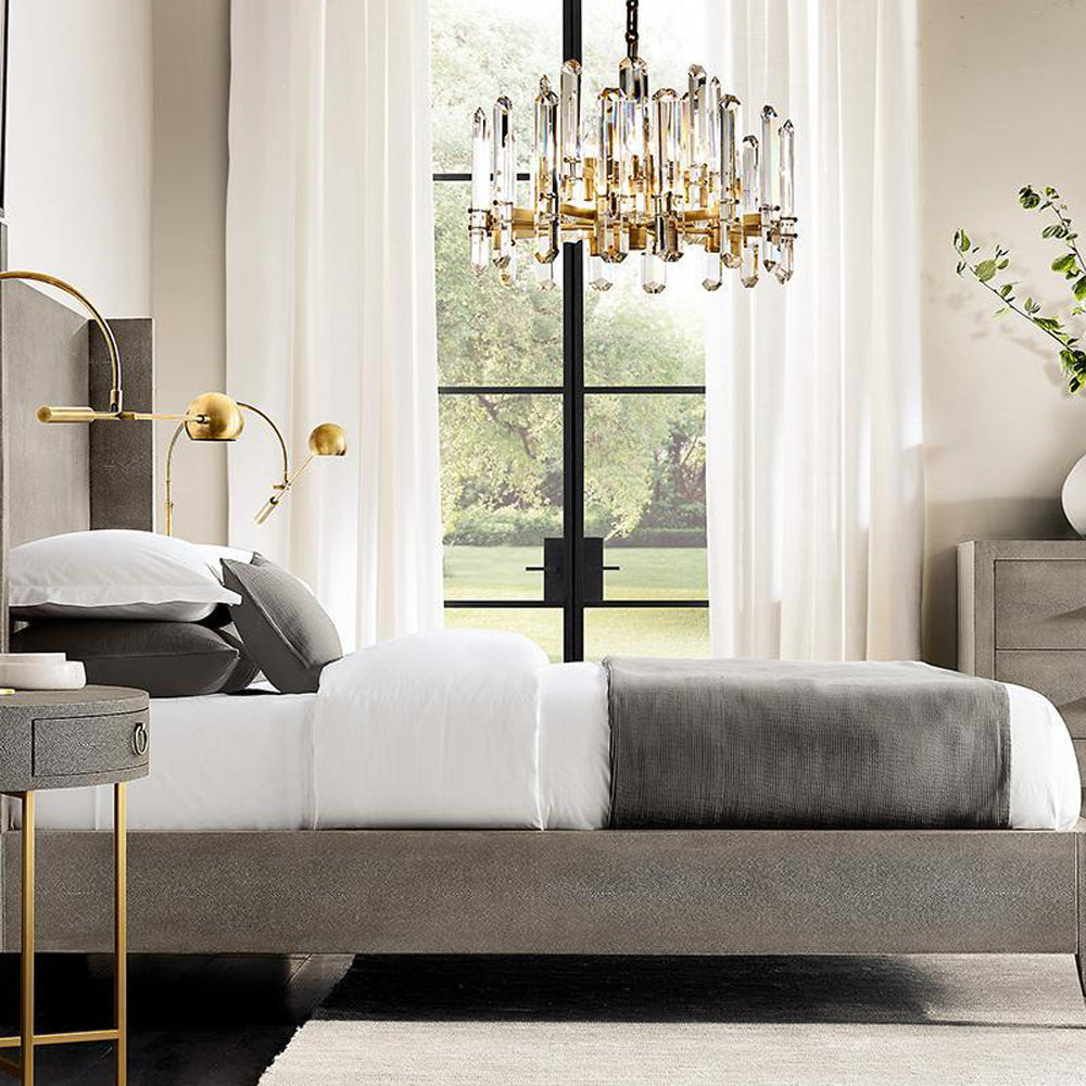 Belvoir Crystal Round Chandelier 37"