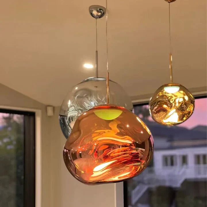 Modern Rock Glass Special Shape Pendant Lighting