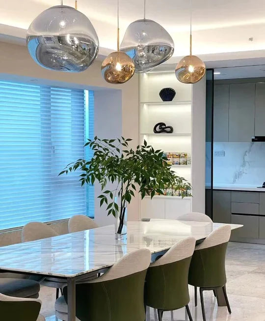 Modern Rock Glass Special Shape Pendant Lighting