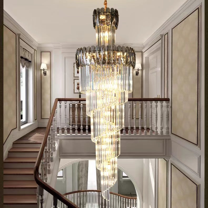 Luxury Extra Large Foyer Spiral Staircase | Valley Lamps