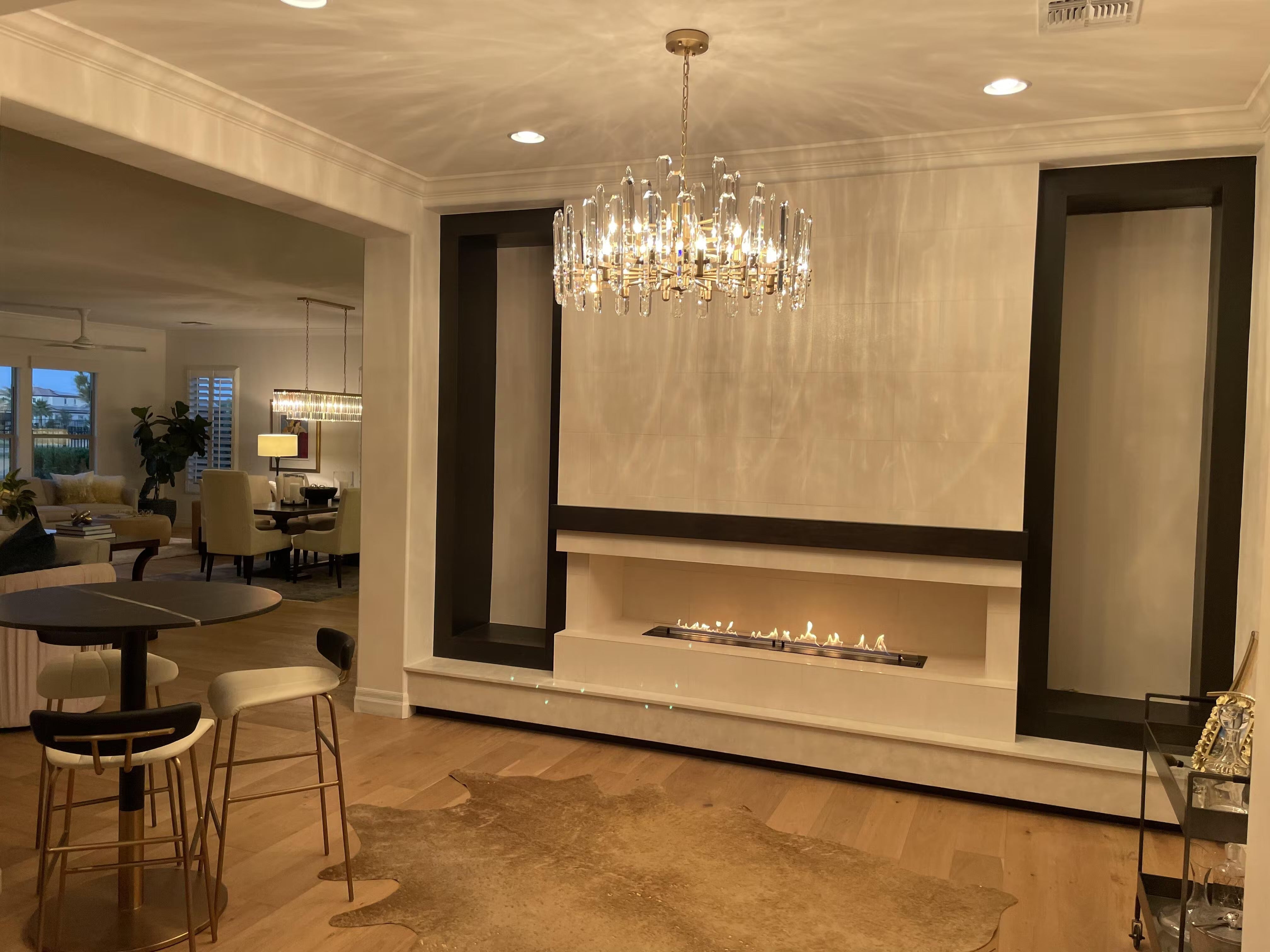 Belvoir Crystal Round Chandelier 37"