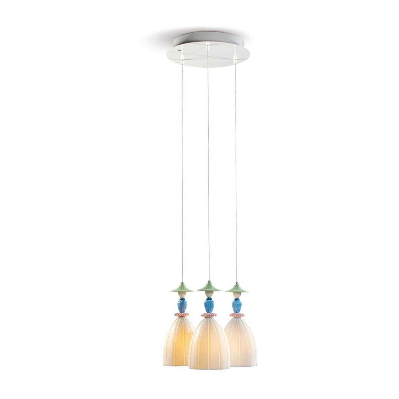 Madeaoiselle Round Canopy 3 Lights Ceiling Lamp