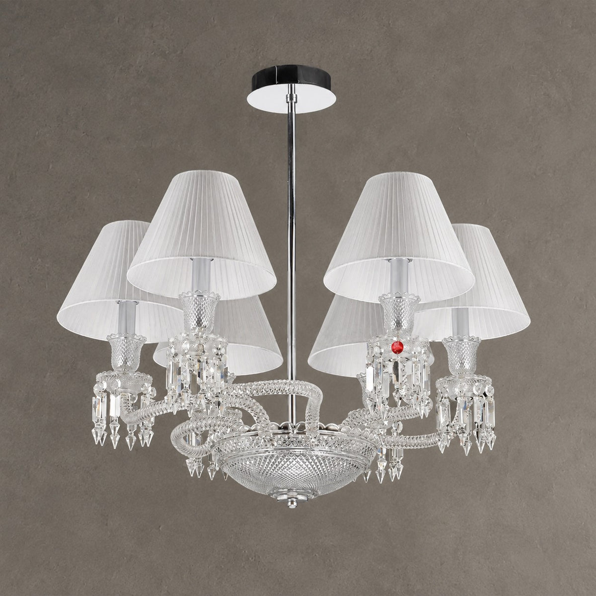 Lliana Classic Luxury Oval K9 Crystal Chandelier 6 Lights